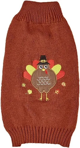 Vista 20 de Suéter de dos patas de algodón acanalado para Halloween, cuello alto a rayas alces estampado de Navidad para Teddy, Chihuahua, Shih Tzu, Yorkshire