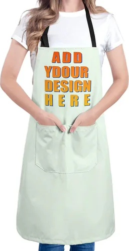 Vista 12 de Apron for Women with 2 Pockets Waterproof Bib for Kitchen Cooking Restaurant BBQ Painting Crafting Salon Nails