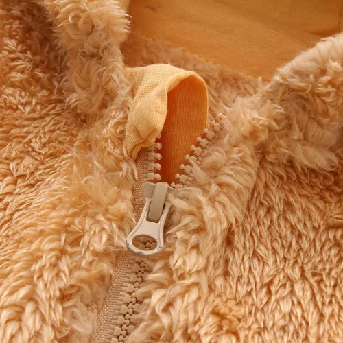 Vista 26 de Traje de nieve para bebé recién nacido, con forro polar, cálido con capucha para bebé