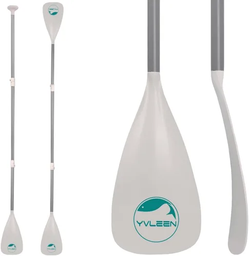 Vista 10 de YVLEEN SUP Paddle Board Paddle,Stand Up Paddleboard Paddles Paletas de aluminio ajustable 4 piezas flotante Kayak Paddle,Paleta convertible