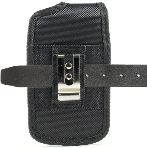 Vista 2 de Funda para cinturón de transporte, funda resistente de nailon con clip de metal, compatible con Kyocera Cadence LTE, Dura XTP, Dura XV E4520/Plus