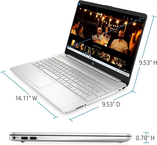 Vista 6 de HP Computadora portátil, pantalla táctil Full HD de 15.6", Intel Core i7-1165G7, 16 GB de RAM, SSD PCIe de 1 TB, teclado retroiluminado, lector