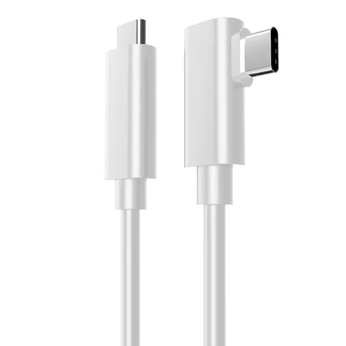 Vista 4 de VR Streaming Link Cable Compatible for Oculus Quest, Cuxnoo Virtual Reality Headset Cable Angle USB 3.2 Gen1 C-C High-Speed Data Transfer, Fast