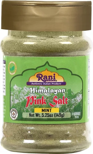 Vista 14 de Rani Himalayan Pink Salt Granules 5 in 1 Flavors (Mint, Smokey Garlic, Italian, Pepper, Peri Peri) PET Jar ~ All Natural Vegan Gluten Friendly