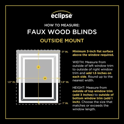 Vista 8 de Eclipse Persianas de madera falsa de 2 pulgadas, 21" de ancho x 64" de largo en roble oscuro - Persianas sin cordones, certificadas como seguras