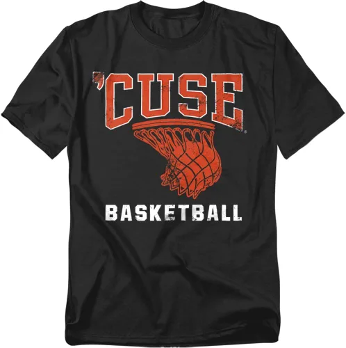 Vista 7 de Syracuse University Camiseta unisex para adultos con aro de baloncesto