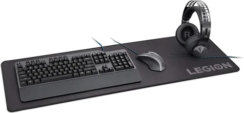 Vista 5 de Legion Gaming XL - Alfombrilla para mouse de tela, antideshilachado, antideslizante, repelente al agua, GXH0W29068, color negro