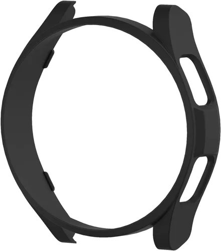 Vista 5 de Compatible con Samsung Galaxy Watch 6 Classic 1.772 pulgadas (1.850 in), carcasa rígida de policarbonato resistente a los impactos, a prueba de Negro