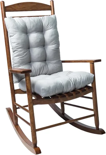 Vista 8 de 2 Pack Cojines para Silla Mecedora Tumbona Sun Lounge Chaise Cojines para Patio Colchón para Exteriores Sillón Reclinable Interior Exterior Borgoña