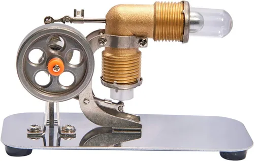 Vista 3 de Sunnytech Mini aire caliente Stirling Engine Mini Hot Live Steam Modelo Educación Juguete HA001-BJ001
