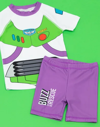 Vista 3 de Disney Toy Story Buzz Lightyear - Traje de baño de dos piezas para niños