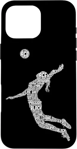 Vista 19 de Funda para iPhone 17 de voleibol para adolescentes y mujeres