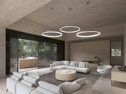 Vista 8 de Sonneman Modern Lighting 2311.16 Corona - Lámpara colgante LED con anillo de 1 luz para isla de cocina o comedor con cubierta acrílica, cable