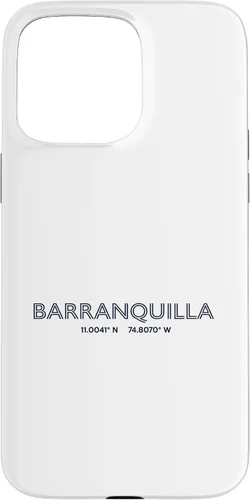 Vista 31 de Colombia City Coordinates - Barranquilla Case for iPhone 16