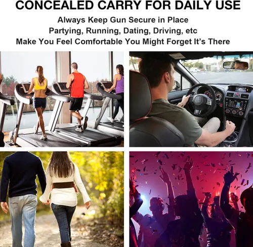 Vista 6 de SCCY - Funda CPX1 CPX2 de 0.354 in, clip de cinturón de transporte oculto en la cintura interior para pistola, funda de pistola para hombres/mujeres