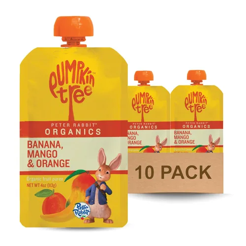 Vista 18 de Pumpkin Tree Peter Rabbit Organics, aperitivo de fruta 100% puro orgánico de manzana y uva, 4 onzas (Paquete de 10)