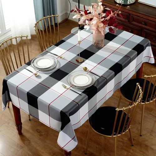Vista 7 de SASTYBALE Servilletas cuadradas de tela de 20 x 20 pulgadas, juego de 4 servilletas a cuadros suaves para cenas, bodas, fiestas y vacaciones