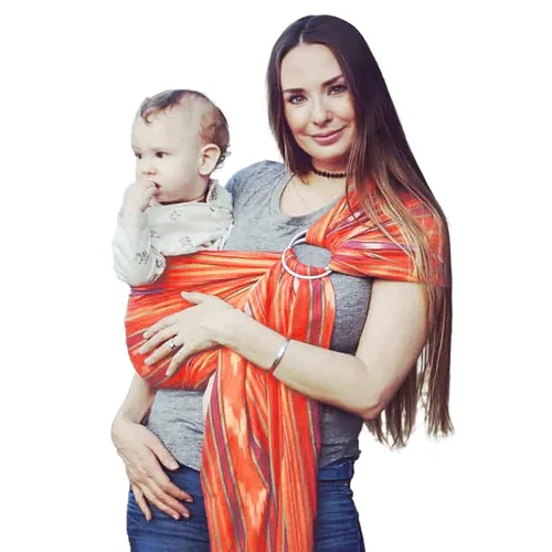 Vista 19 de Transportador de bebé con eslinga anillo soporte para cadera para bebés y niños pequeños, Autumn