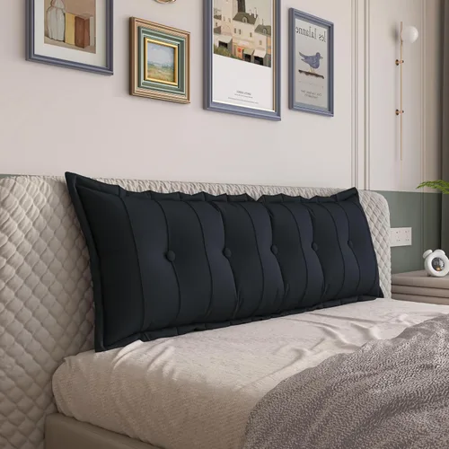 Vista 24 de VERCART Almohada grande para cabecero, almohada de sofá cama, almohada de lectura, almohada de cabecera de cama, almohada de apoyo