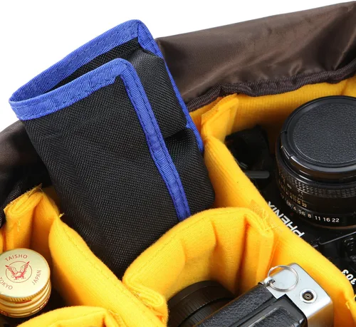 Vista 6 de Meking Estuche de batería DSLR con 4 bolsillos para LP-E6/LP-E8/LP-E10/LP-E12/NP-FW50/EN-EL14/EN-EL15 y más
