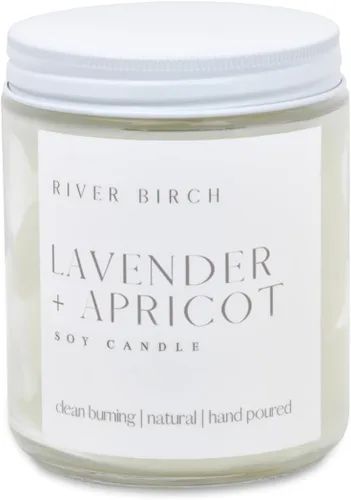Vista 74 de River Birch Candles - Vela perfumada de almendra y miel Velas en tarro de ámbar de soja de primera calidad, totalmente naturales, no tóxicas, 8.5