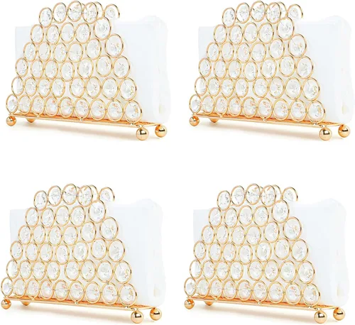 Vista 8 de Servilleteros de cristal elegantes y lujosos para servilletas de papel, cocina, comedor y encimeras, soporte para almacenamiento