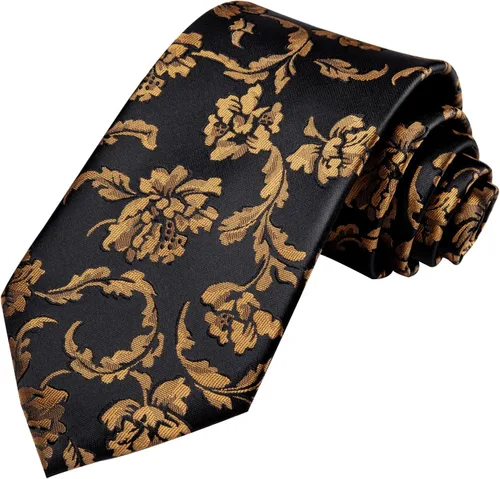 Vista 235 de Hi-Tie Corbata clásica de cachemira para hombre con pañuelo y gemelos a cuadros