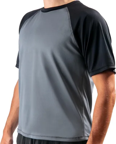 Vista 37 de Kanu Surf Camiseta de natación de manga corta UPF 50 para hombre (tallas regulares y extendidas)