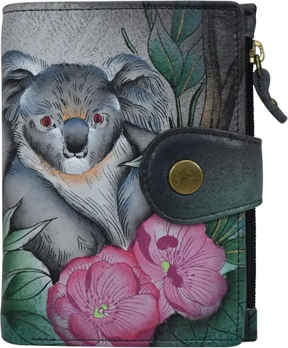 Vista 88 de Anna by Anuschka Cartera de mujer pintada a mano de cuero genuino para mujer