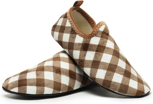 Vista 10 de QZKDM - Pantuflas ligeras antideslizantes para casa, para ponerse sin ayuda, para caminar descalzo, para ejercicio en casa y yoga, para hombres