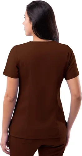 Vista 2 de Adar Pro - Ropa quirúrgica para mujer, con cuello en V elevado