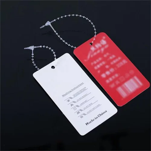Vista 5 de Plastic Tag Fasteners 2000pcs 3/5/7/9Inch Locks PP Commodity Clothes Price Label Tagging Pins Plastic Loop Pin Lock Rope Line Tag(5Inch Transparent)
