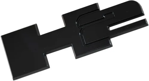 Vista 5 de 2 piezas de emblemas 3D de placa de nombre de puerta del portón trasero H2 para Hummer H2 2003-2009 (negro)