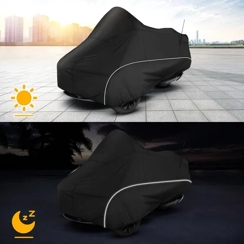 Vista 6 de Funda completa para Spyder F3 compatible con Can-Am Spyder F3T Tour y Limited 300D Oxford Protector de tela contra el polvo, la nieve, la lluvia