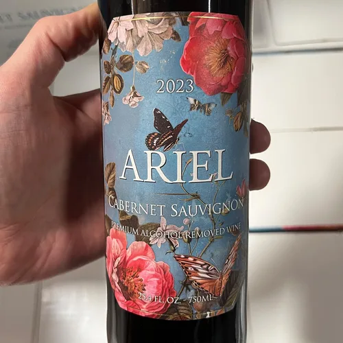 Vista 4 de Ariel NA Vino sin alcohol Cabernet Sauvignon + Chardonnay blanco Total 12 botellas