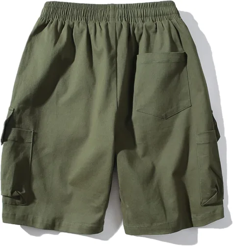 Vista 2 de BIFUTON Pantalones cortos blancos para hombre, pantalones cortos de entrenamiento para hombre, pantalones cortos ligeros para yoga, gimnasio, 5