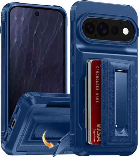 Vista 15 de Oterkin Funda tipo cartera para Google Pixel 10a [4-5 tarjeteros] [soporte de metal] [bloqueo RFID] [Protección completa de la cámara]