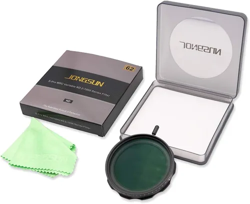 Vista 9 de Filtro ND variable de 2.441 in, S-Pro MRC de 16 capas de nano revestimientos, más de 10 paradas ND2-ND1000 graduado de ajuste continuo, kit de paño