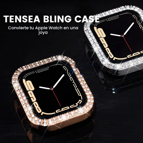 Vista 3 de Tensea - Funda protectora de pantalla para Apple Watch SE 3/SE 2/SE/6/5/4 de 1.732 in