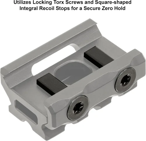 Vista 6 de Leapers MT-RSX5S Inc., UTG Super Slim Picatinny Riser Mount, 1/2" de altura, 3 ranuras, negro