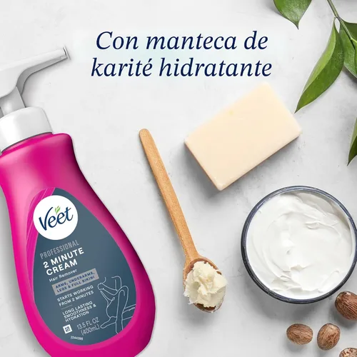 Vista 6 de VEET Crema profesional de 2 minutos para todo tipo de piel con manteca