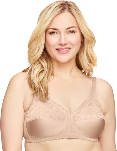 Vista 9 de Glamourise MagicLift #1200 - Brasier de apoyo para mujeres de talla grande con cierre frontal