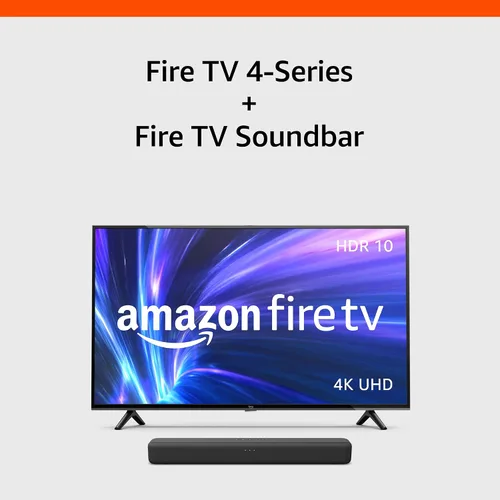 Vista 7 de Paquete de televisión inteligente Amazon Fire TV 4-Series de 43" en 4K UHD con plan de protección de 4 años