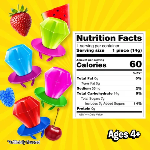 Vista 2 de Ring Pop - Paquete variado de piruletas individuales envueltas para el regreso a clases a granel – 20 piruletas con sabores surtidos – Dulces