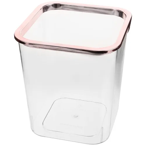 Vista 4 de iplusmile Cubo de basura transparente de 7.87 x 7.08 x 7.08 pulgadas, portátil, para el hogar, dormitorio, oficina, baño, almacenamiento