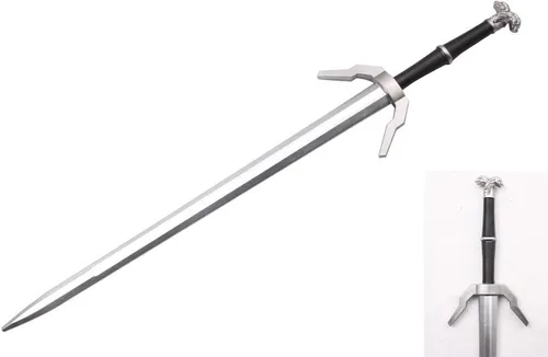 Vista 12 de Espada de espuma medieval de 41 pulgadas, espada de dos manos para caza de brujas