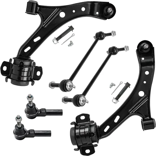 Vista 65 de Detroit Axle - Kit de brazos de control delantero para Chevy Silverado 1500 GMC Sierra 1500 GMC Sierra 1500 Avalanche Yukon Tahoe Escalade ESV EXT