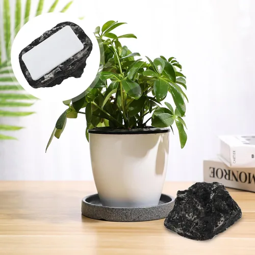 Vista 6 de Vaguelly Caja oculta de llaves de piedra falsa para exteriores, resina para ocultar una llave, almacenamiento seguro para casa, jardín, decorativo