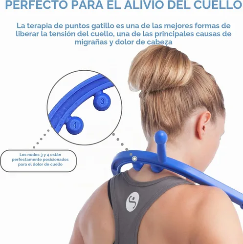 Vista 6 de Herramienta para automasaje Body Back Company, terapia de punto de activación, Azul