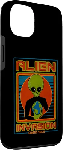 Vista 15 de Funda para iPhone 13 Pro Max Alien Invasion 1984 Tech Noir Distopía